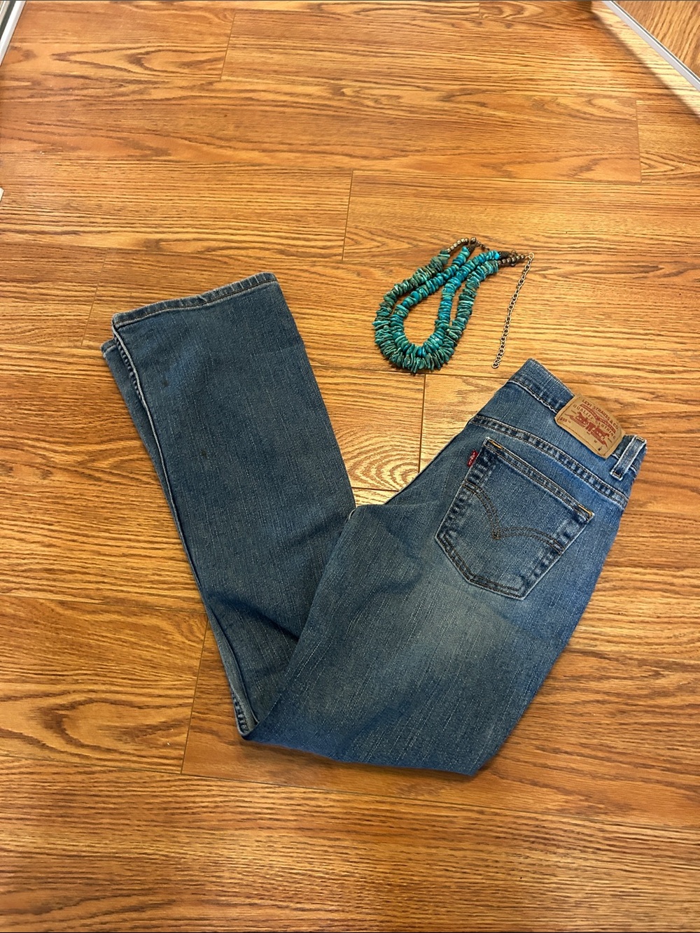 Levi's Medium Blue Straight-Leg Jeans